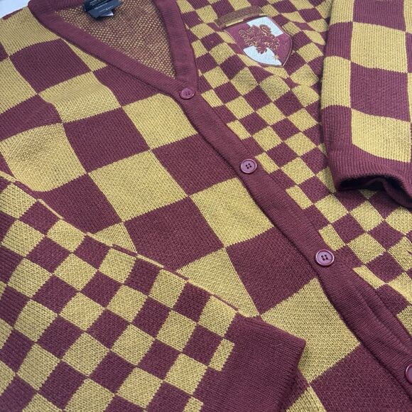 Harry Potter Gryffindor Cardigan Sweater Wizarding World Check Women's 3X - Picture 2 of 16